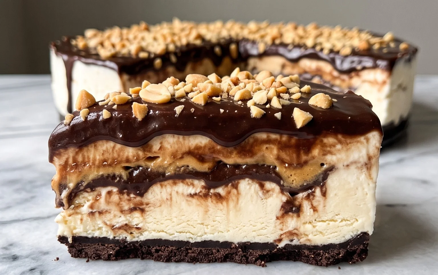 Buster Bar Ice Cream Cake
