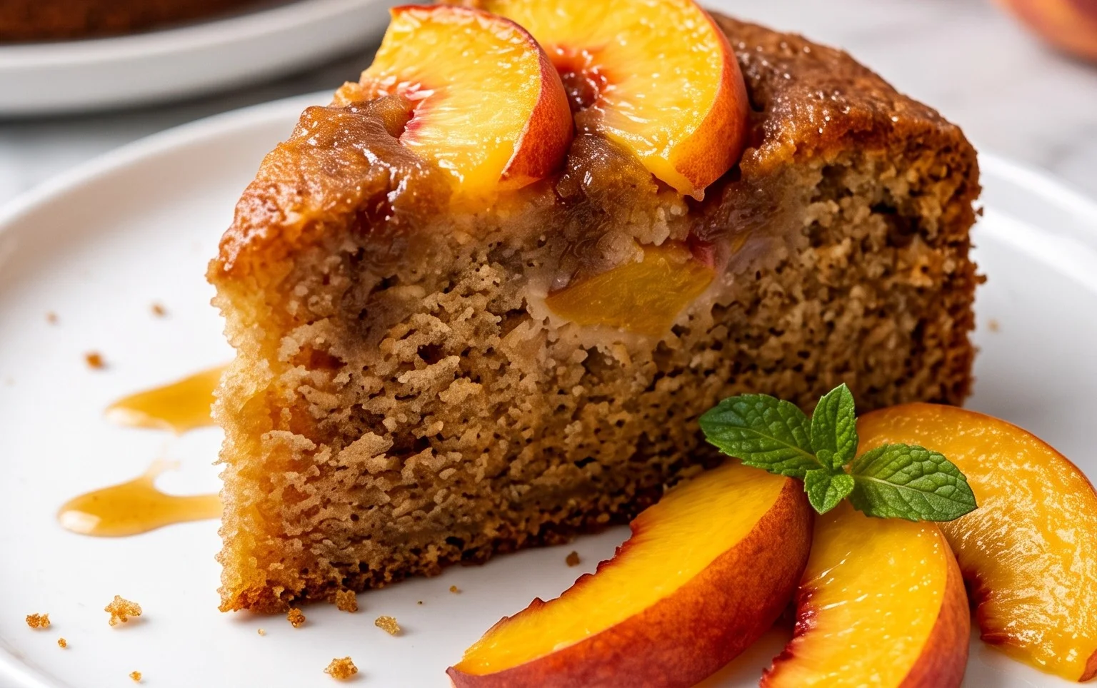 Brown Sugar Peach Cake