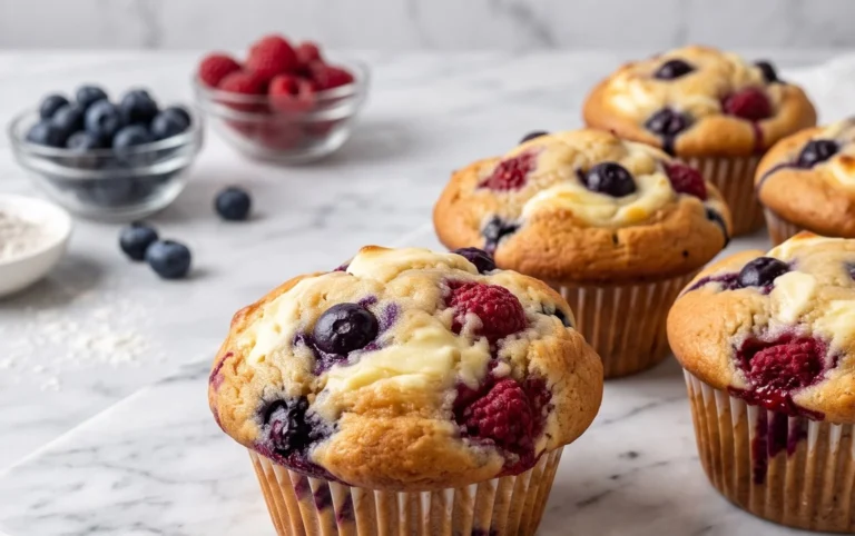 Berry Cream Cheese Muffins
