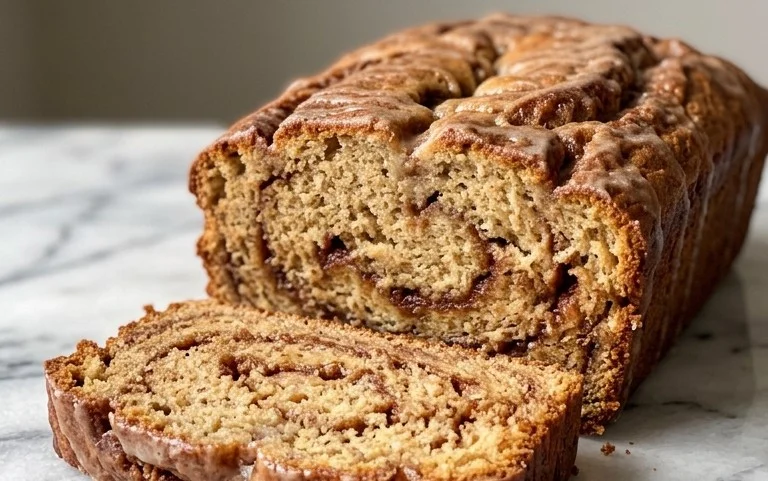 Cinnamon Roll Banana Bread