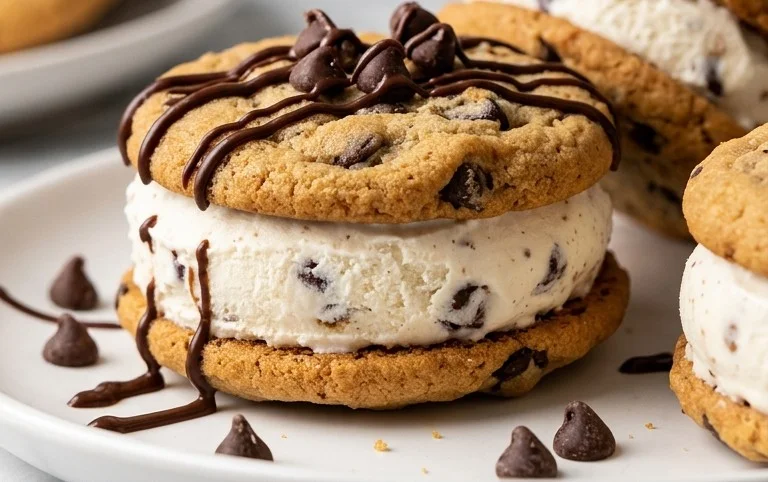 Cookie Ice Cream Sandwiches (Like a Chipwich!)