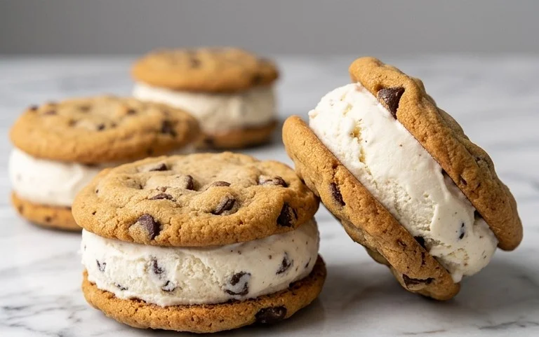 Cookie Ice Cream Sandwiches (Like a Chipwich!)