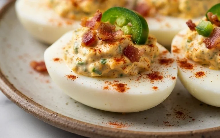 Jalapeno Popper Deviled Eggs