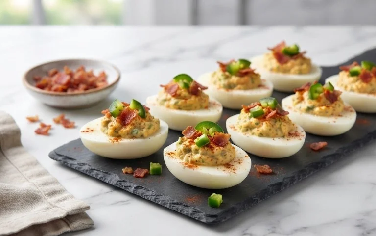 Jalapeno Popper Deviled Eggs
