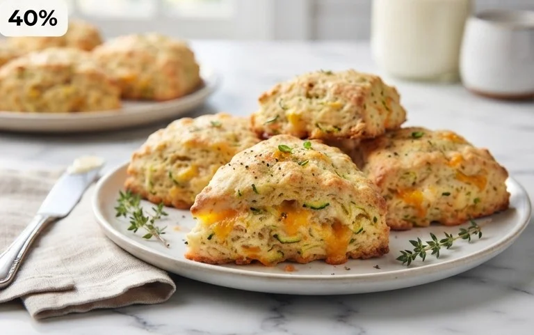 Zucchini Cheddar Scones