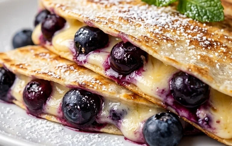 Blueberry Breakfast Quesadilla