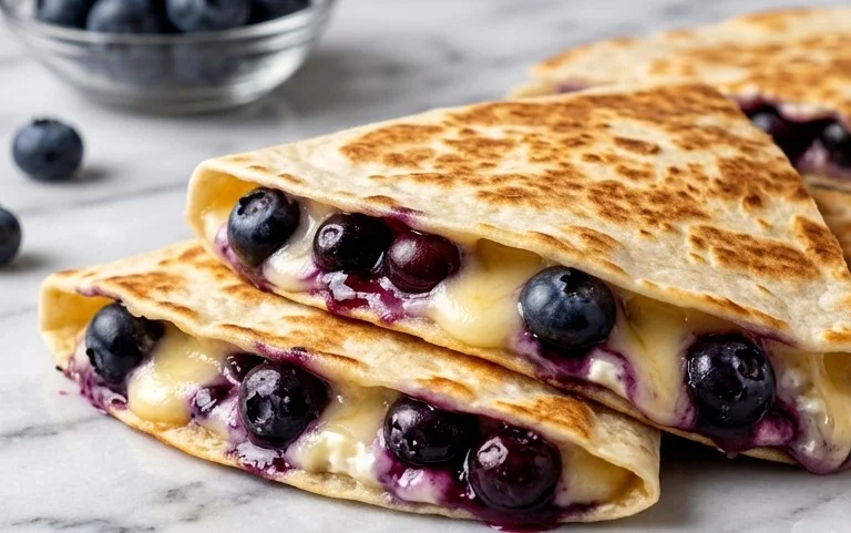 Blueberry Breakfast Quesadilla